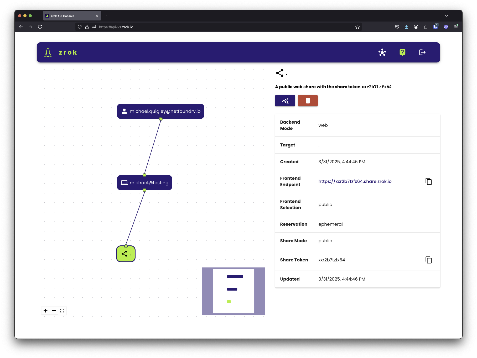 Web Console Share